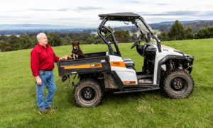 Member Grant with his dog Jake